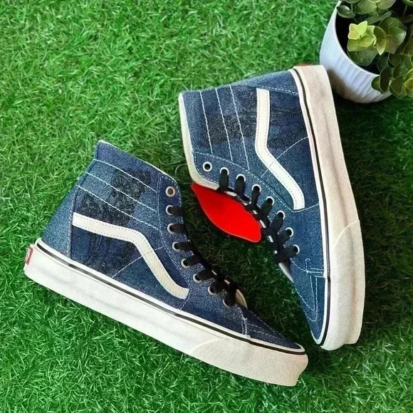 NEW🌟Vans Sk8 Hi Denim Embroidered - Picture 5 of 6